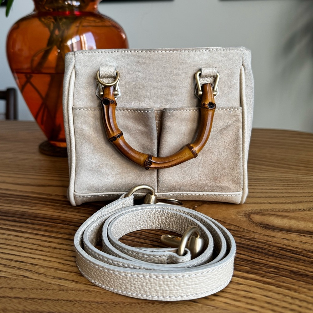 Vintage Gucci Mini 2-Way Bag with Bamboo Handles